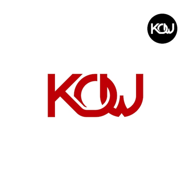 Projekt Logo Litery Kow Monogram