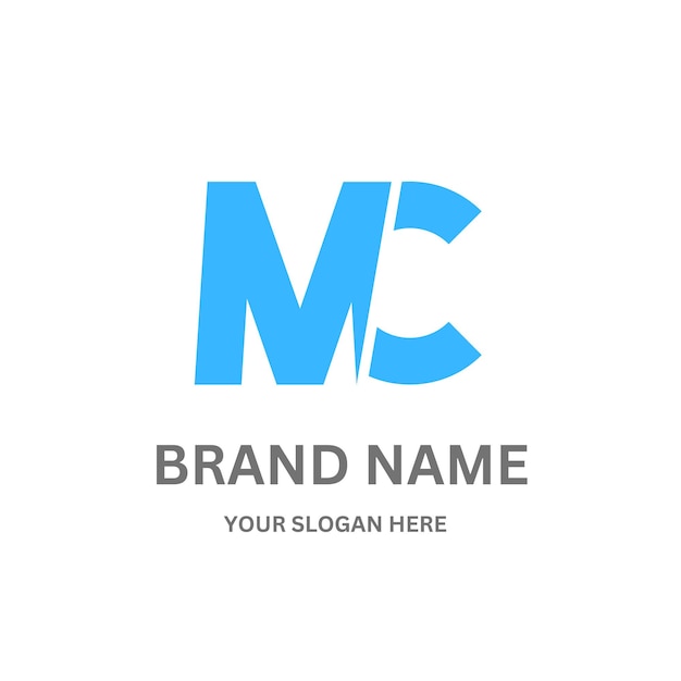 Projekt logo litery MC202
