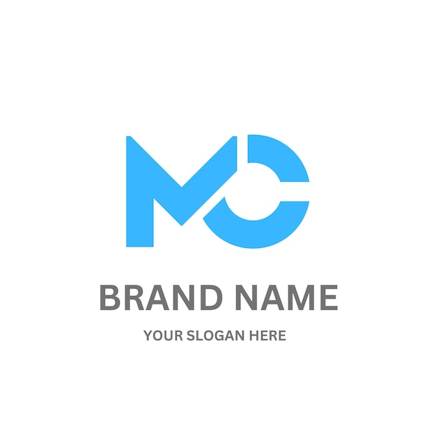 Projekt logo litery MC203