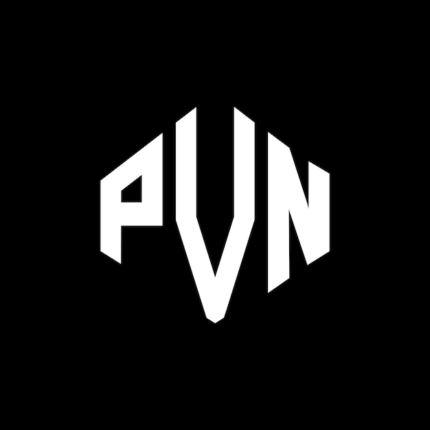 Plik wektorowy projekt logo litery pvn z kształtem wieloboku pvn wieloboku i kształtu sześcianu projekt logo pvn sześcioboku wektorowy szablon logo białe i czarne kolory pvn monogram logo biznesowe i nieruchomości