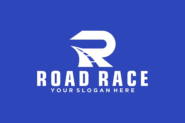 Projekt Logo Litery R W Kombinacji Drogowej Do Wyścigów Samochodowych I Warsztatów