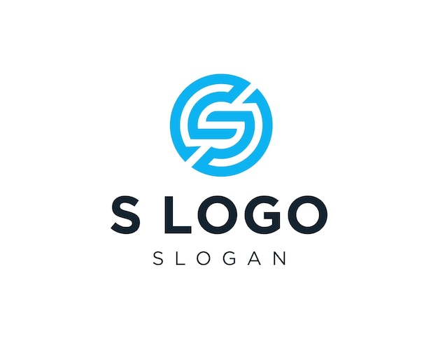 Projekt logo litery S stworzony za pomocą aplikacji Corel Draw 2018 z białym tłem