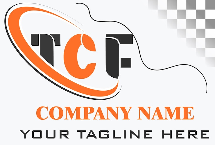 Wektor projekt logo litery tcf