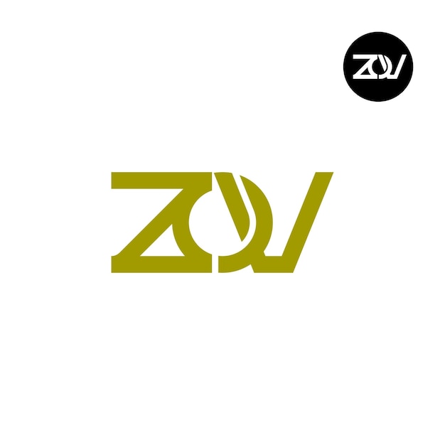 Plik wektorowy projekt logo litery zov monogram