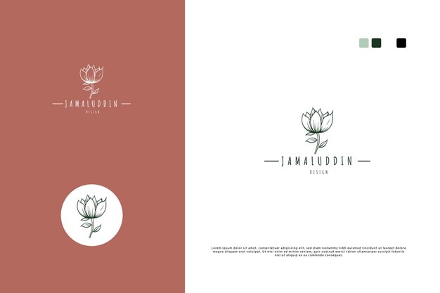 Plik wektorowy projekt logo lotus