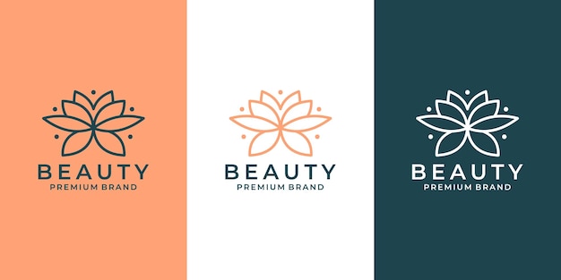 Projekt Logo Luksusowego Kwiatu Lotosu Do Salonu, Spa, Mody, Hotelu Itp