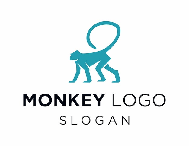 Projekt logo małpy