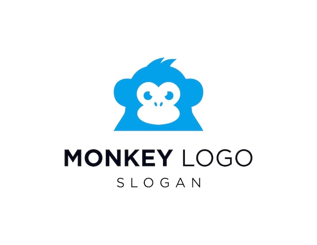 Projekt logo małpy