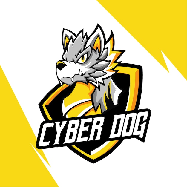 Projekt Logo Maskotki Cyber Dog Esport