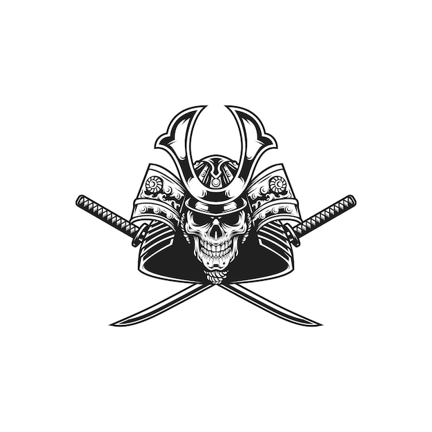 Projekt logo maskotki głowy czaszki