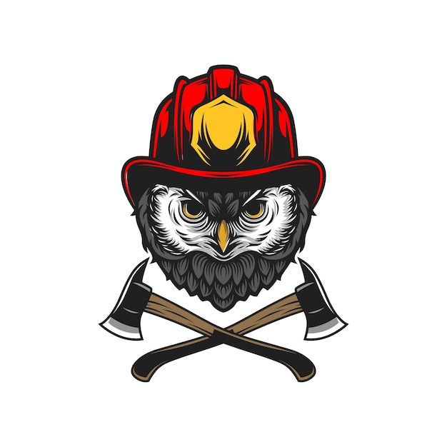 Projekt Logo Maskotki Głowy Sowy