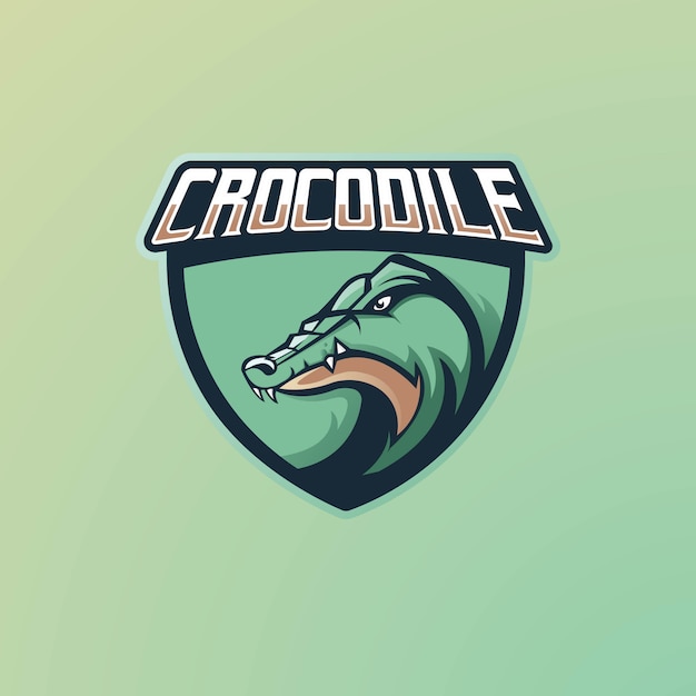 Projekt Logo Maskotki Krokodyla Do Gier, E-sportu, Youtube, Streamera I Twitcha