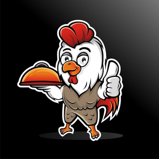 Projekt Logo Maskotki Kurczaka Dla Branży Spożywczej