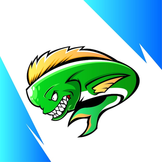 Projekt Logo Maskotki Mahi Mahi Esport