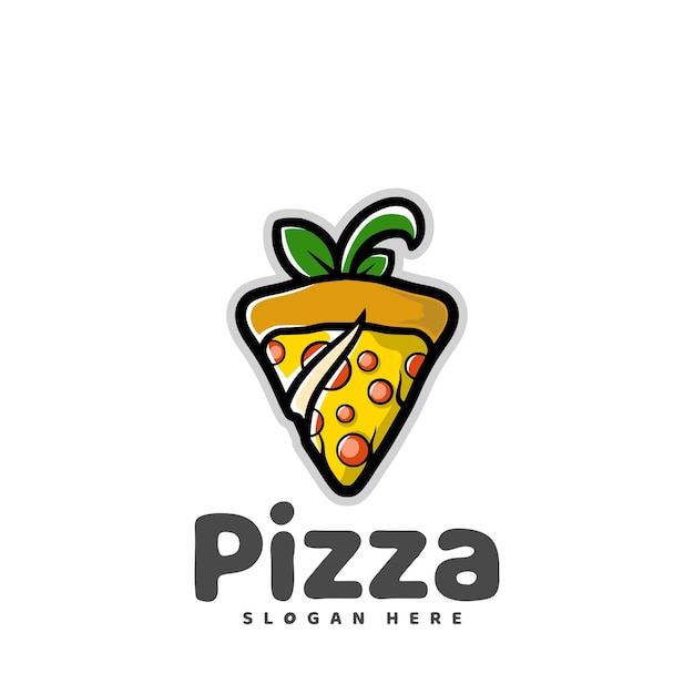 Projekt Logo Maskotki Owoców Pizzy