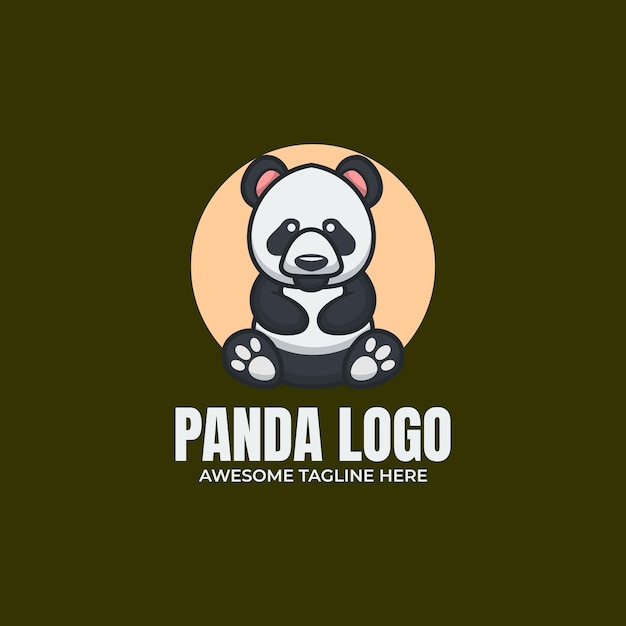 Projekt Logo Maskotki Pandy