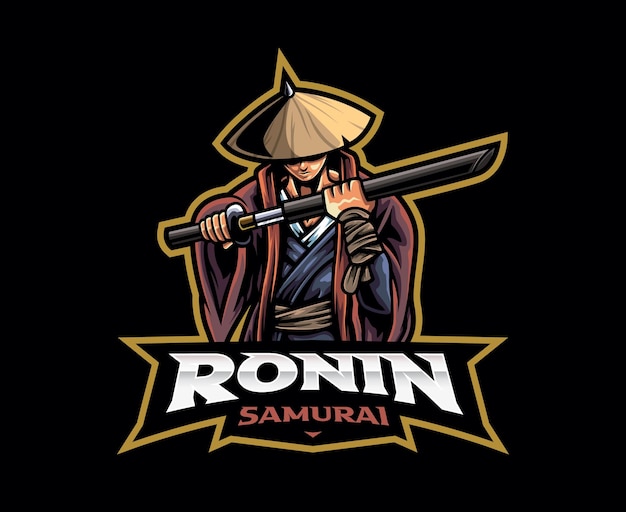 Projekt Logo Maskotki Samuraja Ronin