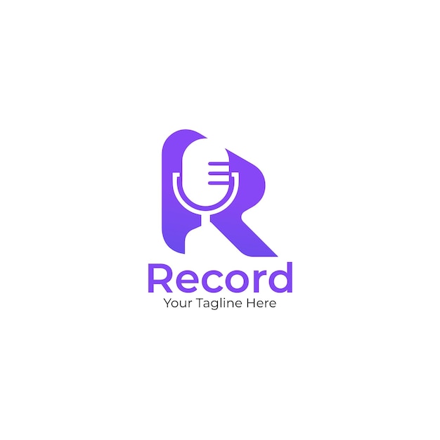 Projekt Logo Mikrofonu R Record