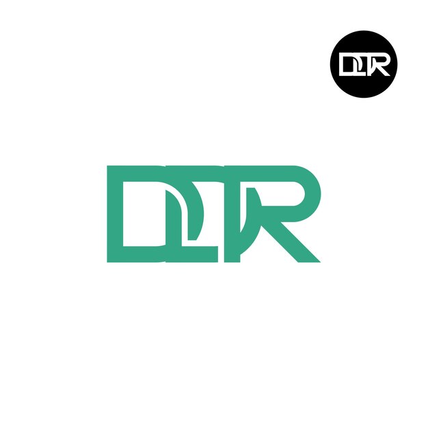 Projekt logo monogramu litery DDR