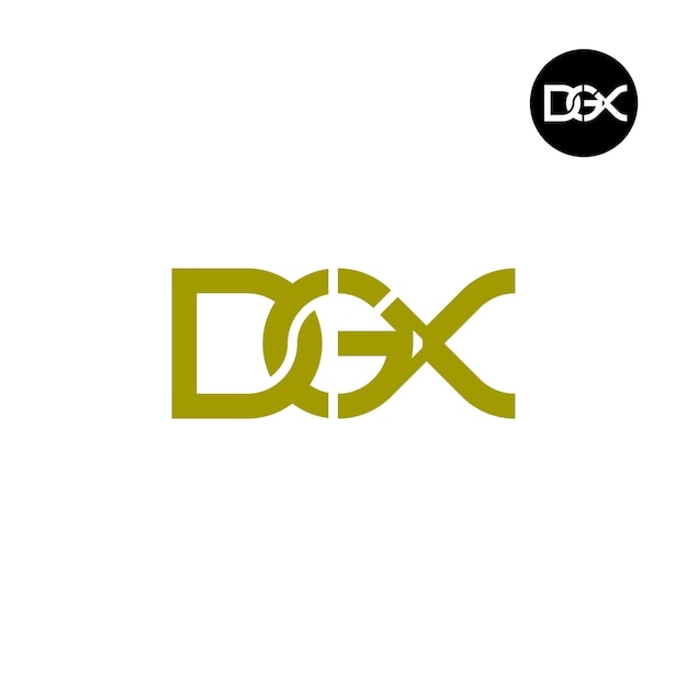 Plik wektorowy projekt logo monogramu litery dgx