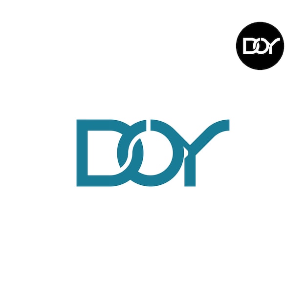 Projekt Logo Monogramu Litery Doy