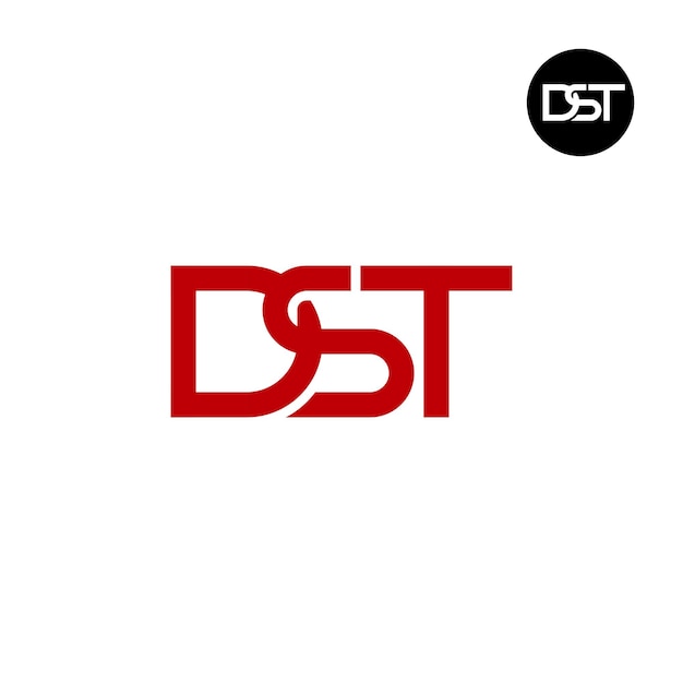 Projekt Logo Monogramu Litery Dst