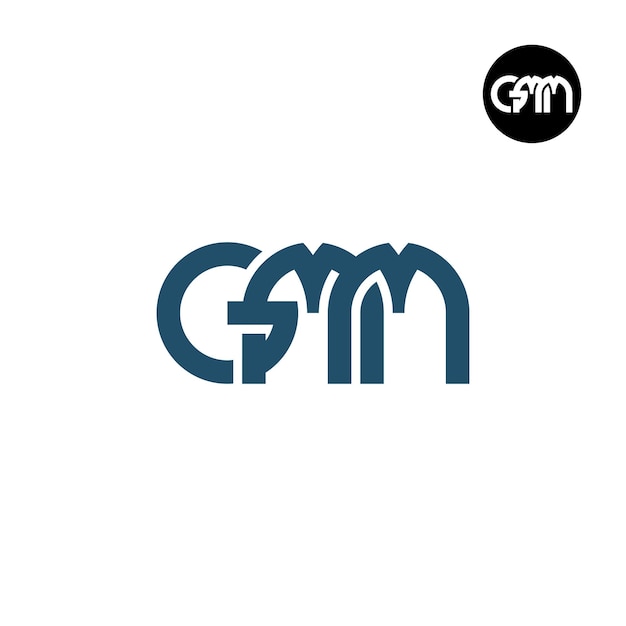 Projekt Logo Monogramu Litery Gmm