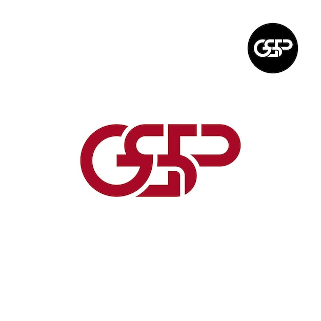 Projekt Logo Monogramu Litery Gsp