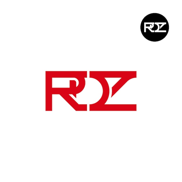 Plik wektorowy projekt logo monogramu litery rdz