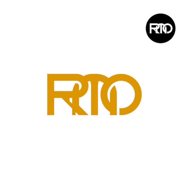 Projekt Logo Monogramu Litery Rmo