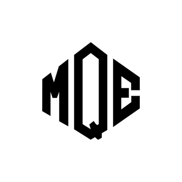 Projekt Logo Mqe Z Kształtem Wieloboku Mqe Wielobok I Kształt Kostki Mqe Sześciokąt Wektorowy Szablon Logo Kolory Białe I Czarne Mqe Monogram Logo Biznesowe I Nieruchomości