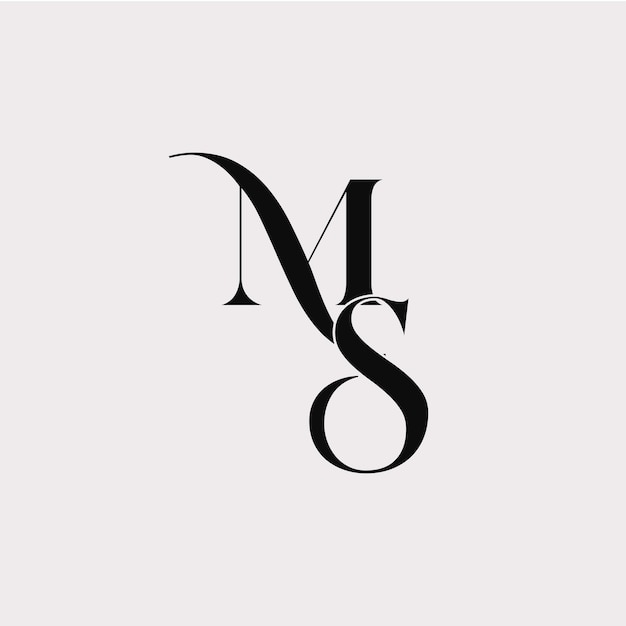 Projekt logo MS Monogram