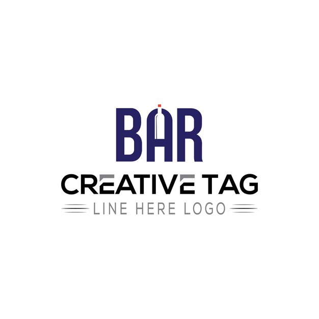 Plik wektorowy projekt logo nar letter z kreatywnymi ikonami do bezpłatnego pobrania