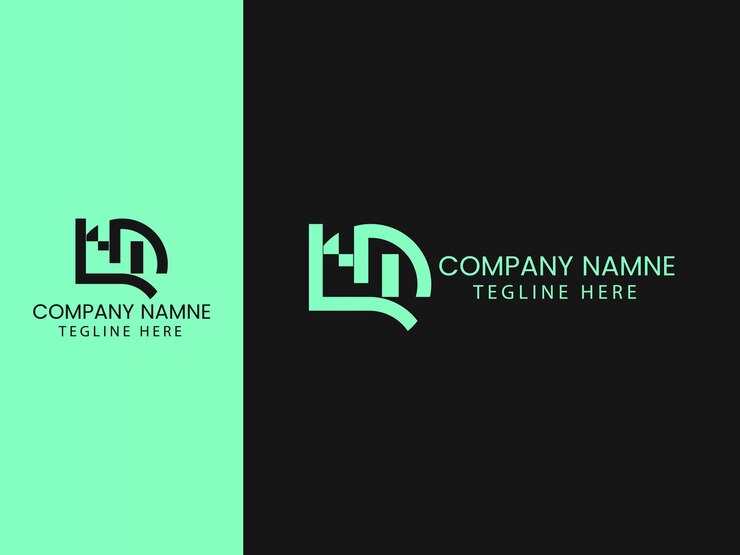 Wektor projekt logo nowoczesnego listu