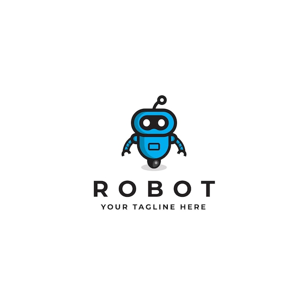 Projekt logo nowoczesnego robota