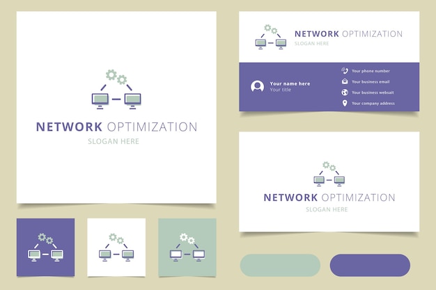 Projekt Logo Optymalizacji Sieci Z Edytowalnym Hasłem