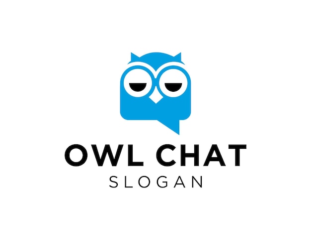 Projekt Logo Owl Chat Stworzony Za Pomocą Aplikacji Corel Draw 2018 Z Białym Tłem