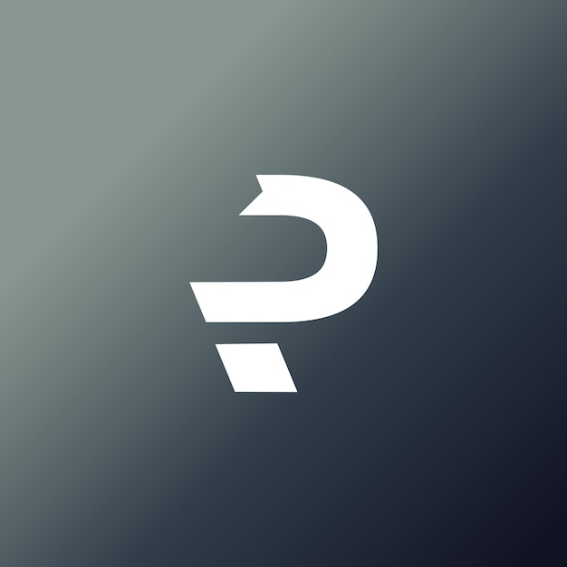 Plik wektorowy projekt logo p
