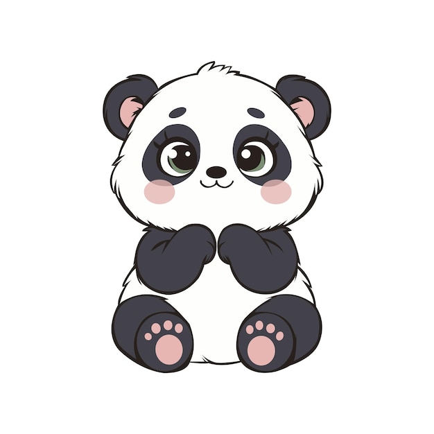 Projekt logo pandy żeńskiej