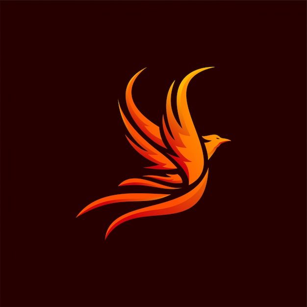 Plik wektorowy projekt logo phoenix