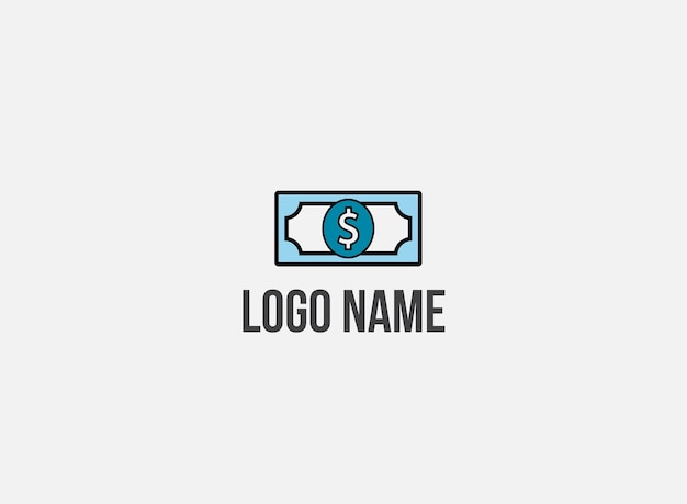 Projekt logo pieniądza Logo pieniądza Wektor Logo pieniądza Projekt ilustracyjny dla koncepcji zużycia pieniądza