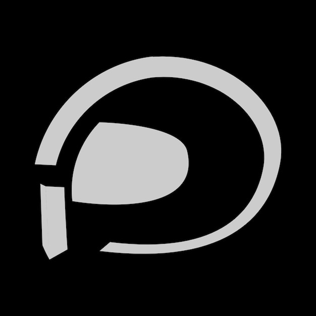 Plik wektorowy projekt logo pierwszej litery alfabetu p