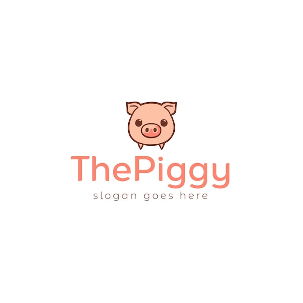 Projekt logo Pig Vector