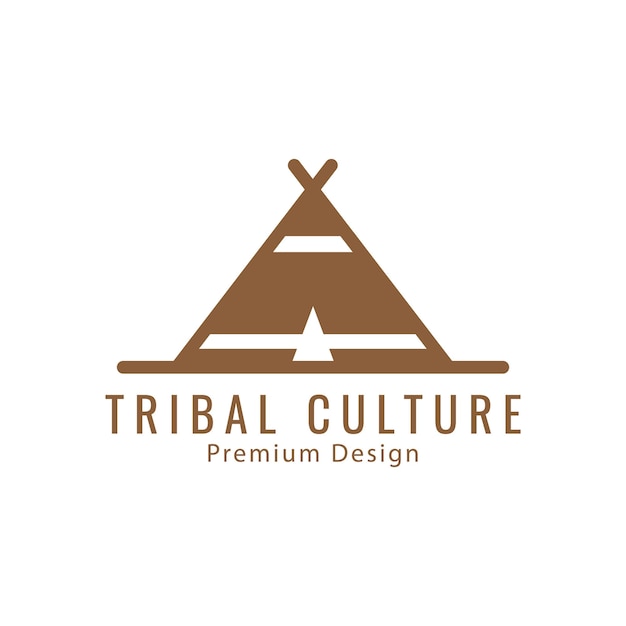 Plik wektorowy projekt logo plemienia wewnętrznego obozu ilustracja ikony wektorowej