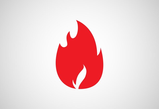 Plik wektorowy projekt logo płomienia ognia ikona ognia symbol znaku ognia darmowych wektorów