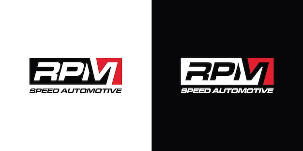 Projekt Logo Prędkości Rpm Dla Firmy Motoryzacyjnej