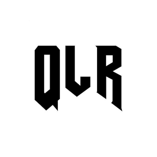 Projekt logo QLR dla firmy technologicznej QLR logo czarno-białe kombinacja kolorów QLR logo QLR wektor QLR projekt QLR ikona QLR alfabet QLR typografia projekt logo