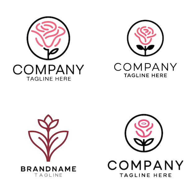 Projekt logo Rose Professional Logo Rose