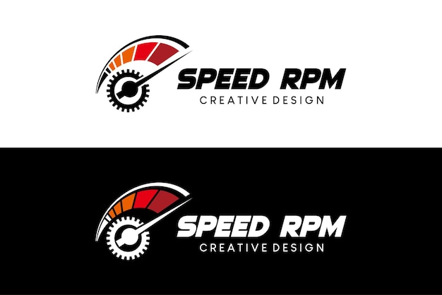 Projekt Logo Rpm Prędkość Obrotowa Dla Logo Motoryzacyjnego Z Nowoczesną Koncepcją Kreatywną