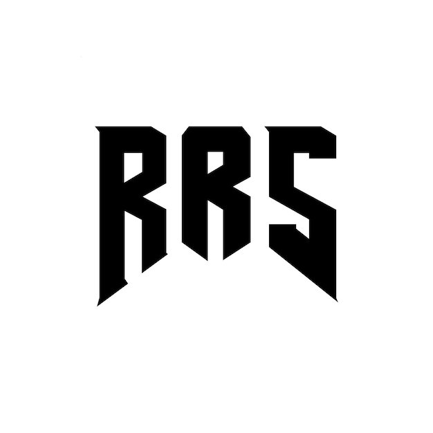 Projekt logo RRS dla firmy technologicznej RRS Logo projekt czarno-białej kombinacji kolorów RRS Logo RRS Wektor RRS Projekt RRS Ikona RRS Alfabet RRS Typografia Projekt logo